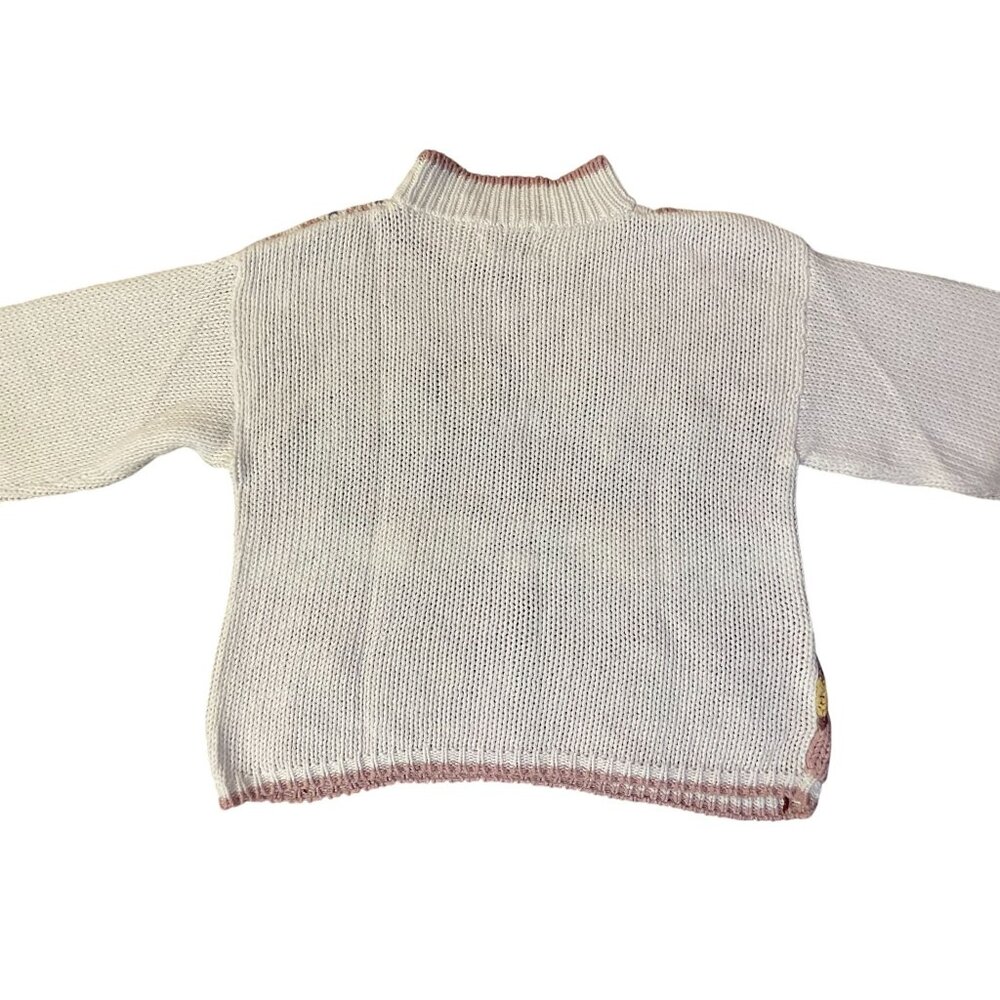 Vintage Ivy Club Sweater Women's M Geometric Mock Neck Grandmacore Used - Picture 12 of 15